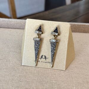 Chloe + Isabel Black and Gold Earrings